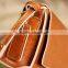 Fashion leisure ladies genuine leather shoulder bag with long straps