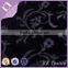 2015 design lint bottom pu leather flower embroidery fancy tweed fabric