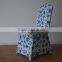 Chinoiserie printing spandex chair covers for wedding