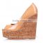 Rubber Insole Material and Genuine Leather Lining Material women wedges shoes