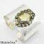 Hermosa Jewelry Fashion Yellow Topaz Jewelry Handcraft 925 Sterling Silver Wide Bangle CUFF Free Shipping