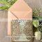 Western style antique style japanese wedding invitation card with envelopes