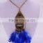 Fashion feather necklace wholesale GJ-092