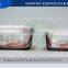 stalinite glass square shape glass bowl with plastic lid