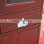 Stainless office cupboard of steel with 2 drawers and glass/book cabinet/sporting club locker