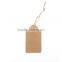 Customized design kraft paper cardboard hang tag for garment accessory