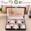 New Black PVC Window PU Leather Watch Box 10 Slots Jewelry Display Box With Pillow                        
                                                Quality Choice