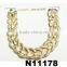 fashion rectangle shaped statement necklace gold necklaces jewelry 2015