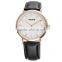 SKONE 9451 Vogue Rose Gold Men Watch Manufacturer Leather Watch Men 2016
