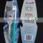Adult soft nylon bristle tooth brush with dental floss