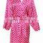 Cheap Personalized Wedding Party Short Women Floral Dot Satin Robe