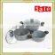 3PC soft touch handle grey marble coating casserole sets