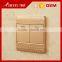 fashion design famous brand BIHU golden panel 2 gang light zigbee wall switch