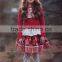 Baby girls red and outfits outifts Wholesale kids clothes 2015 best selling baby clothes wholesale price christmas girls outifit
