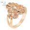 Sparkling Women Luxury Phoenix Shape Inlay Rhinestone Ring for Banquet Girlfriend Gift