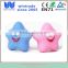 Blue/pink color bath animal rubber starfish squirt toy