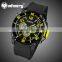 INFANTRY Yellow Men's Quartz Chronograph Black Silicone Military New Watch