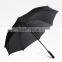 Top quality black business gentleman fiberglass golf umbrella