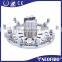 Special designed easy operation low loss connector fiber optic polishing jig