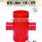Ductile Iron Pipe coupling ,4"*1"--6"*3" grooved Reducing cross