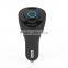 usb mini portable car charger with bluetooth earphone