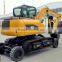 wheel crawler excavator 8ton excavator digger for earthmoving contractors