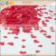 wedding centerpieces paper red heart confetti