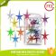 Stars plastic top ceramic tree 10 packs colors christmas deco