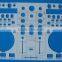 CB-1481 Silkscreen printing Acrylc panels, Laser Cut Acrylic front-panels