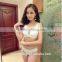 Hot Design Transparent Shelf Cup Lace Bra and Panty Wholesale Bra Set