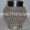 Iron & Glass Crystal Votive Tealight T-Light Candle Holder Lantern