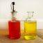 380ml round clear glass soy sauce fish bottle with oil dispenser