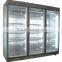 Upright refrigerator with 2-glass doors