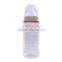 High Quality Transparent 250ml Glass Baby Feeding Bottle