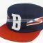 Wholesale Custom Sky denim cap, flat top captain c ap,flat top army cap
