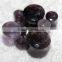 Natural amethyst double flare gemstone ear plugs,ear piercing plugs
