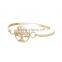 Girl fashion gold plated tree of life charm bangle bracelet