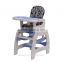 HOMCOM Baby Toddler Rocking Feeding Highchair Booster Seat Multifunctional 3-in-1 Chair+Table+Rocking Base Blue