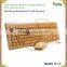 Factory supply Bamboo keyboard with bamboo mouse