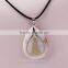 New arrival fashion jewelry lucky shell handmade necklace cute girl religious necklace plastic golden printing necklace