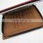 Leather file folder custom folder with hard cardboard folder lock