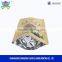 Organic kraft stand up zip pouch paper resealable food bag with window