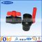 PVC Threaded Floating Ball Valve Price Drawing With Polyvinyl Chloride Body