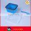 Wholesale square shape foldable silicone lunch containers custom design lunch box with fork and spoon for save kitchen space