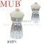 Sliver Princess wedding dress style bottle ,alloy perfume bottle