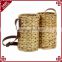 Custom compartments hand woven hanging wine basket wine bottle holder