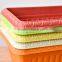 Biodegradable Plant Fiber Square Plant Pots Plastic With Saucers