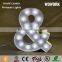 Illuminous big Alphabets LED Wedding Letter Lights Waterproof For Outdoor Party