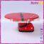 wholesale christmas custom ceramic red cake holder