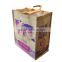 Reusable Brown Flat Handle Kraft Paper Bags